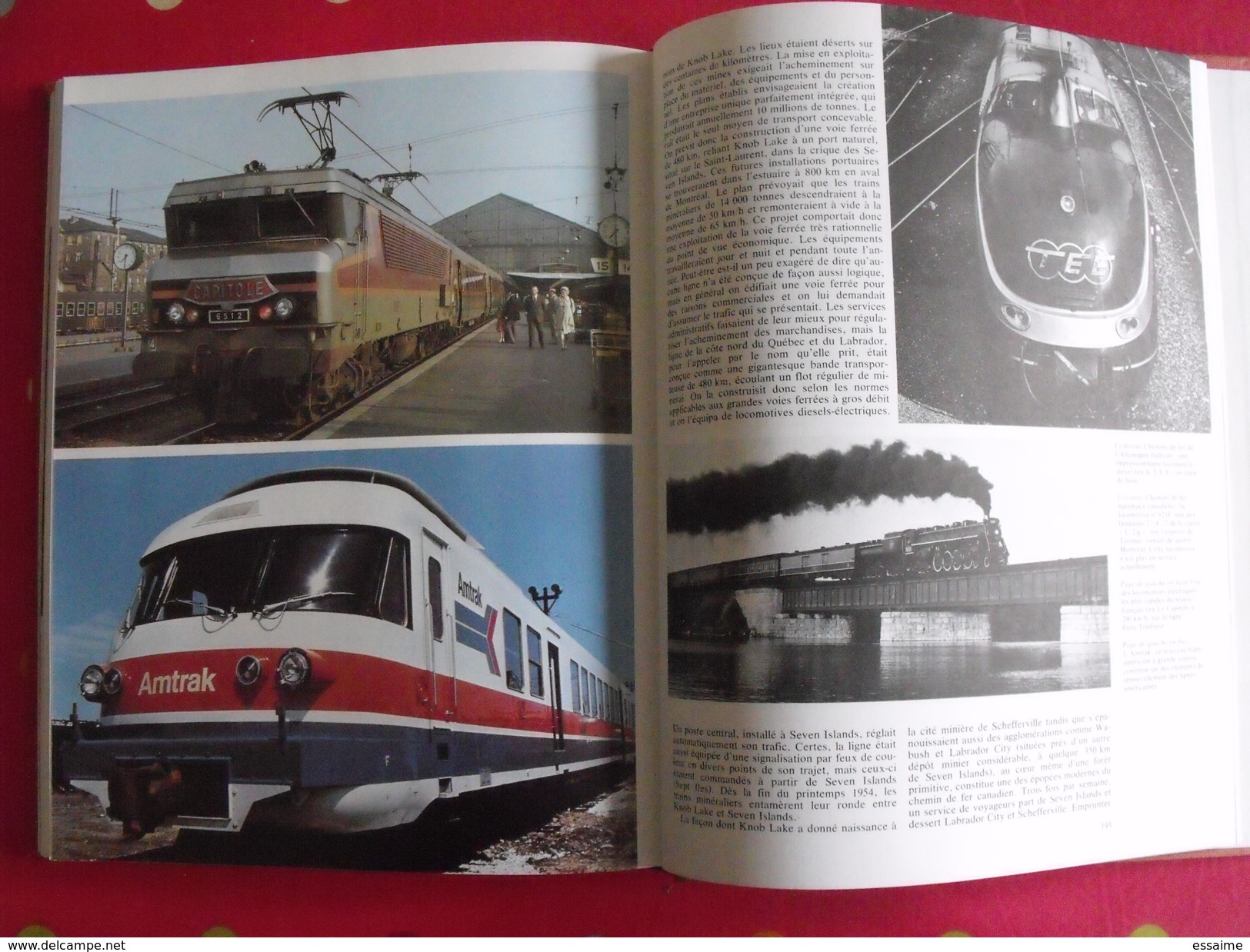 chemins de fer d'hier et d'aujourd'hui. Nock. Albin michel 1976. trains locomotive