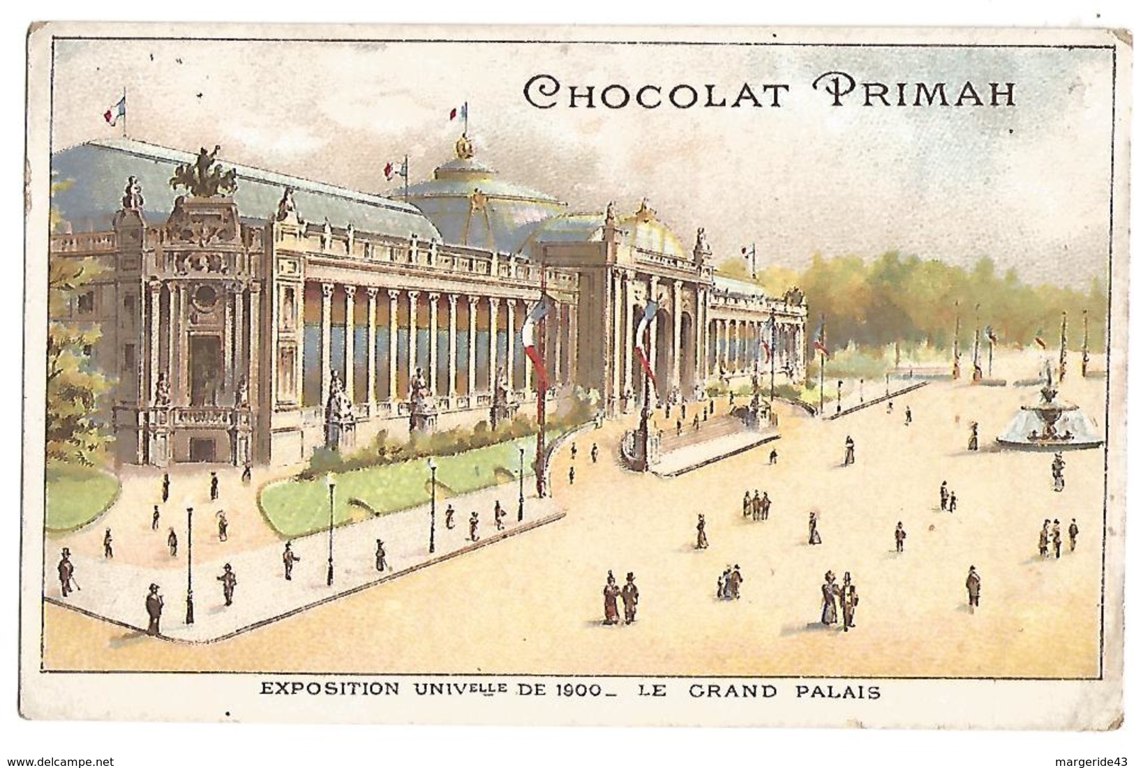 CHROMOS CHOCOLAT PRIMAH - EXPO 1900 LE GRAND PALAIS - Autres & Non Classés