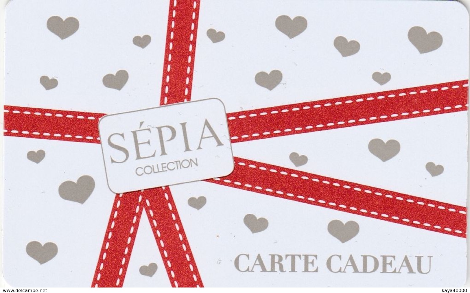 ## Carte  Cadeau  SEPIA  ##  (France)   Gift Card, Giftcart, Carta Regalo, Cadeaukaart - Gift Cards