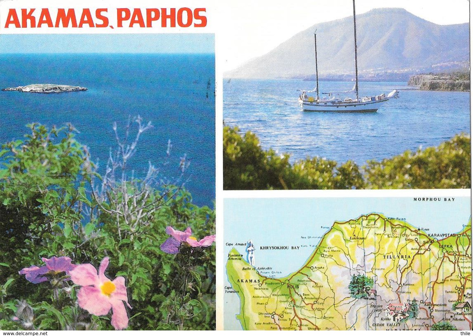 AKAMAS PAPHOS - Carte Géographique - Chypre