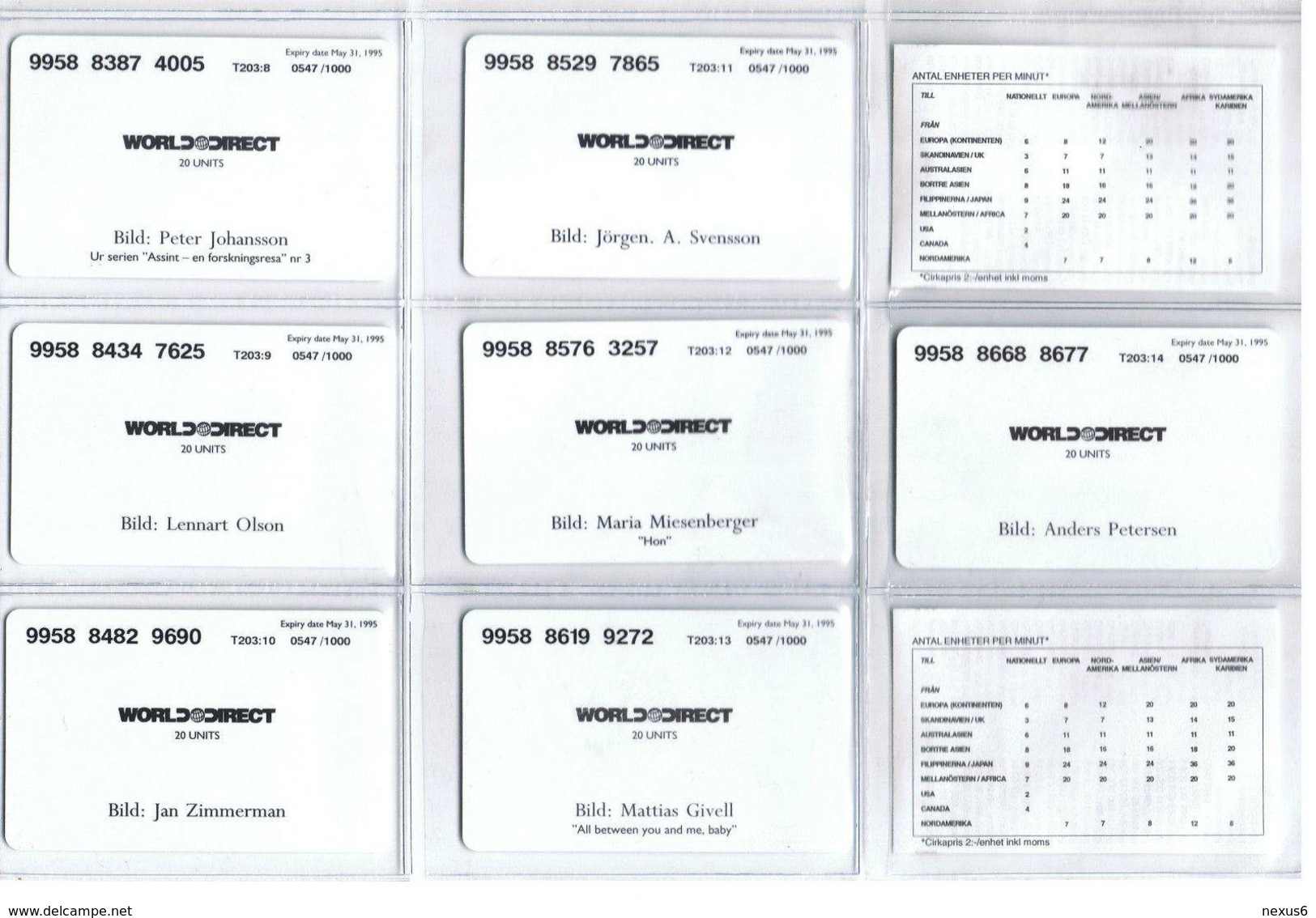 Sweden - Tele2 - Katalogbilder Complete Set 28 Cards - Remotes, 1995, 1.000ex, Mint - Schweden