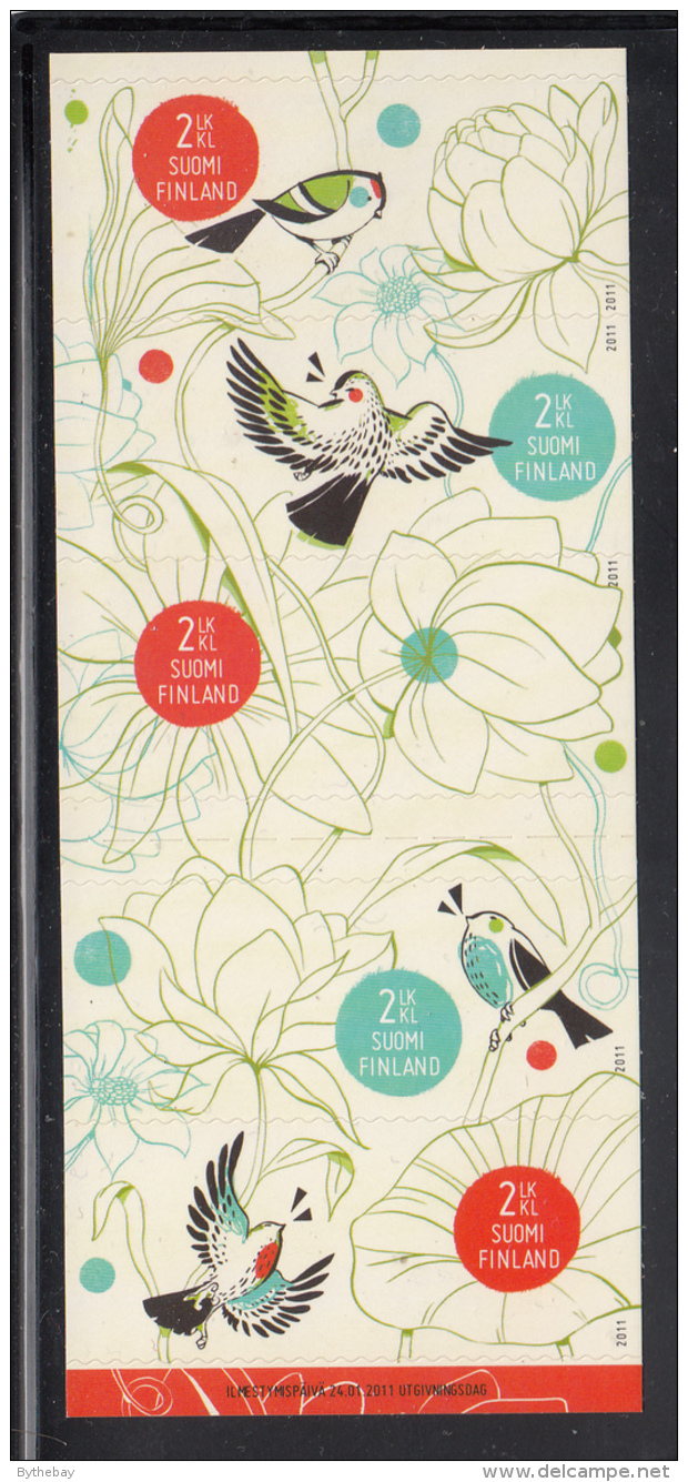 Finland MNH 2011 Booklet Pane Of 5 Spring Of Life: Birds, Flowers - Carnets