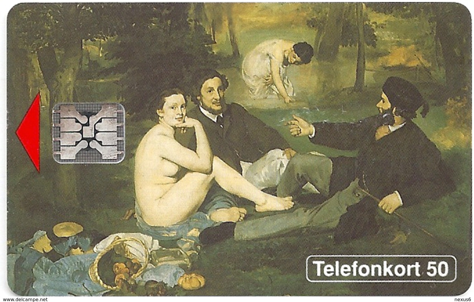 Sweden - Telia - Edouard Manet Luncheon On The Grass - SC5, 03.1992, 5.000ex, Used - Schweden