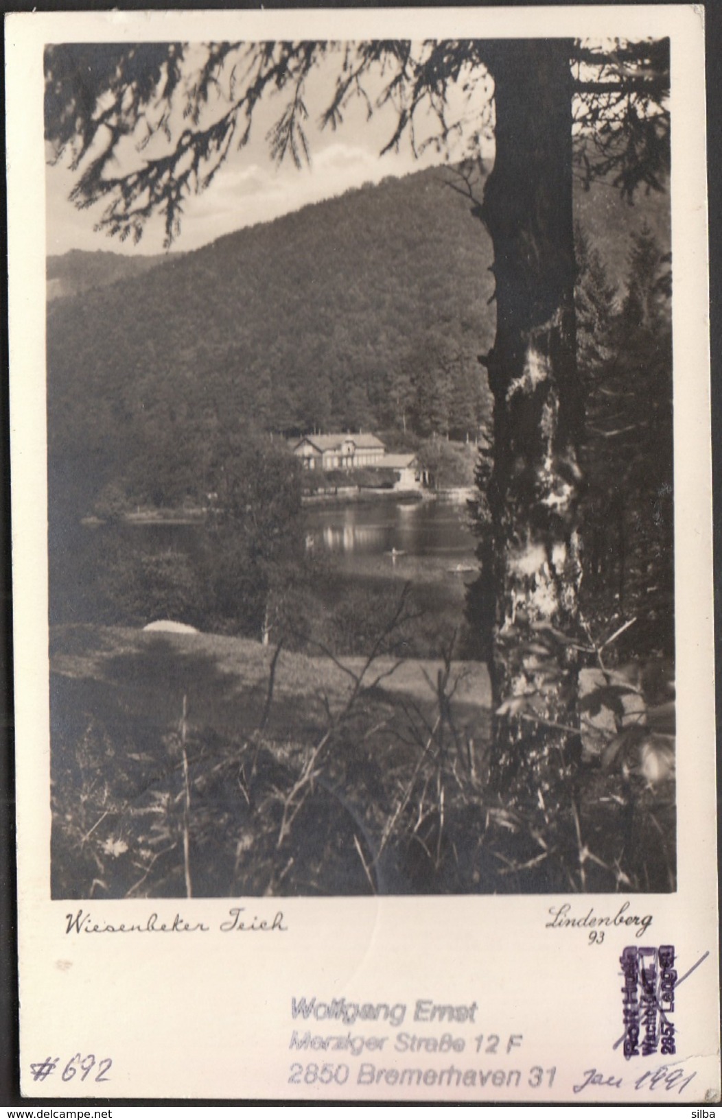 Germany Bad Lauterberg 1939 / Hotel Wiesenbeker Teich /  / Spa / Kurort - Bad Lauterberg