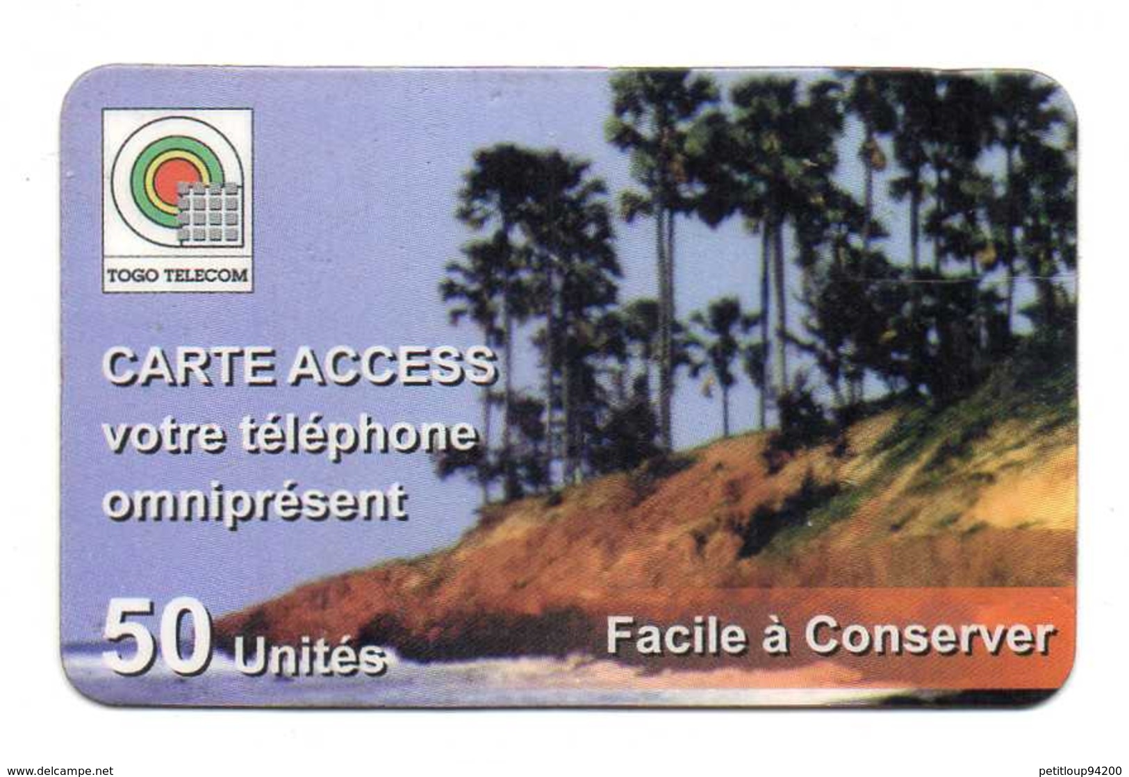 CARTE PREPAYEE TOGO  *50 Unités - Togo