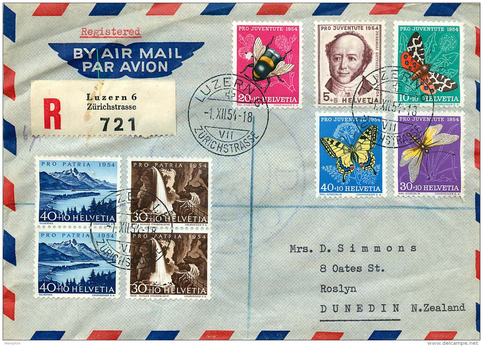 1954   Pro Juventute  + Pro Patria 30 Et 40 C. Paires - FDC