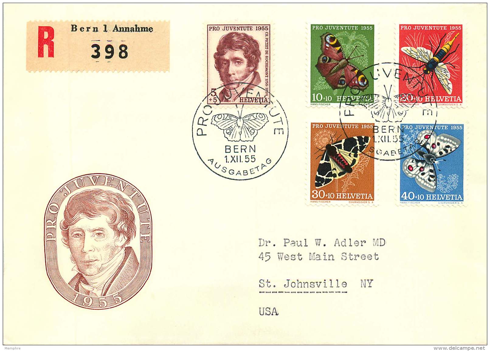 1955   Pro Juventute - FDC