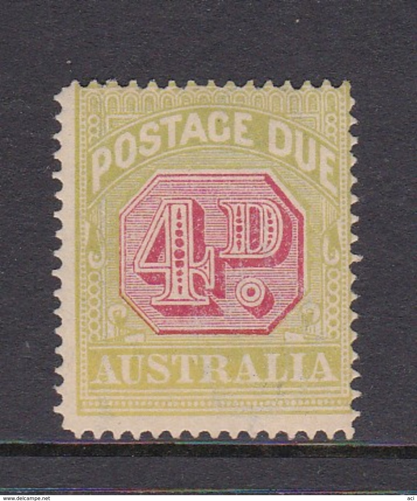 Australia Postage Due Stamps SG D96  1922 Four Pennies Mint No Gum - Segnatasse