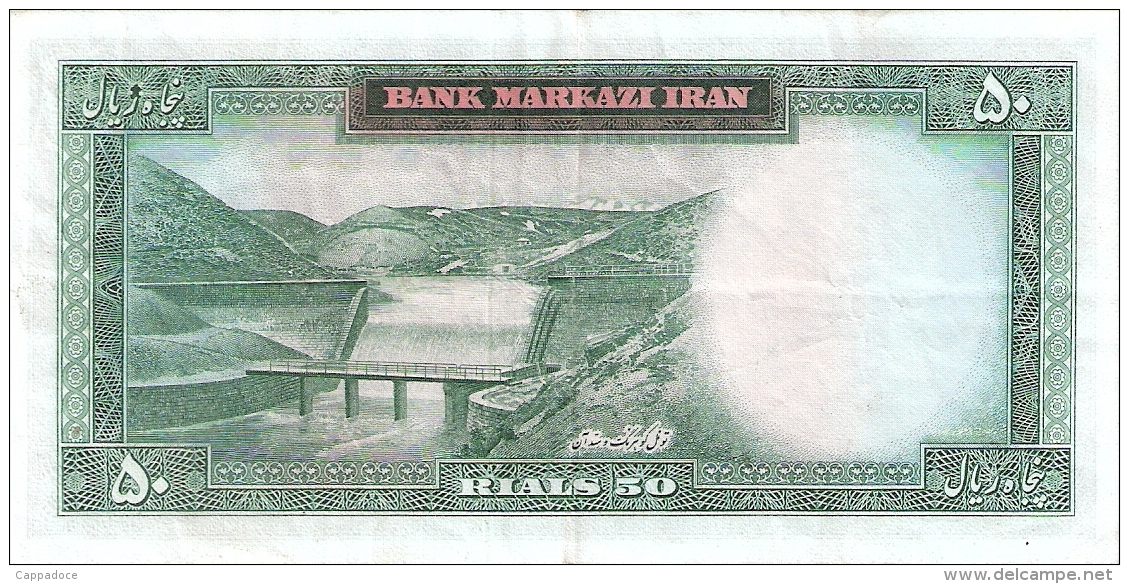 IRAN   50 Rials   ND (1969-71)   Sign.11   P. 85a - Iran