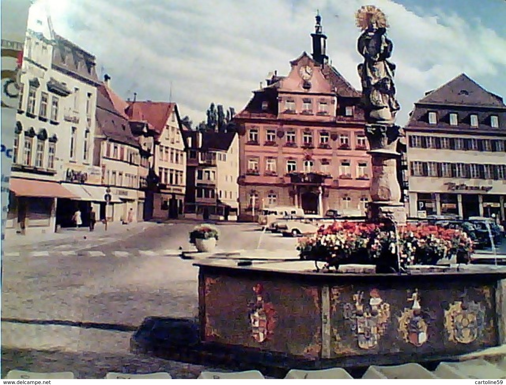 GERMANY SCHWABISCH GMUND MARKPLATZ   TIMBRE STAMP 1963 20 CRALOG Und CARE GA13121 - Schwaebisch Gmünd