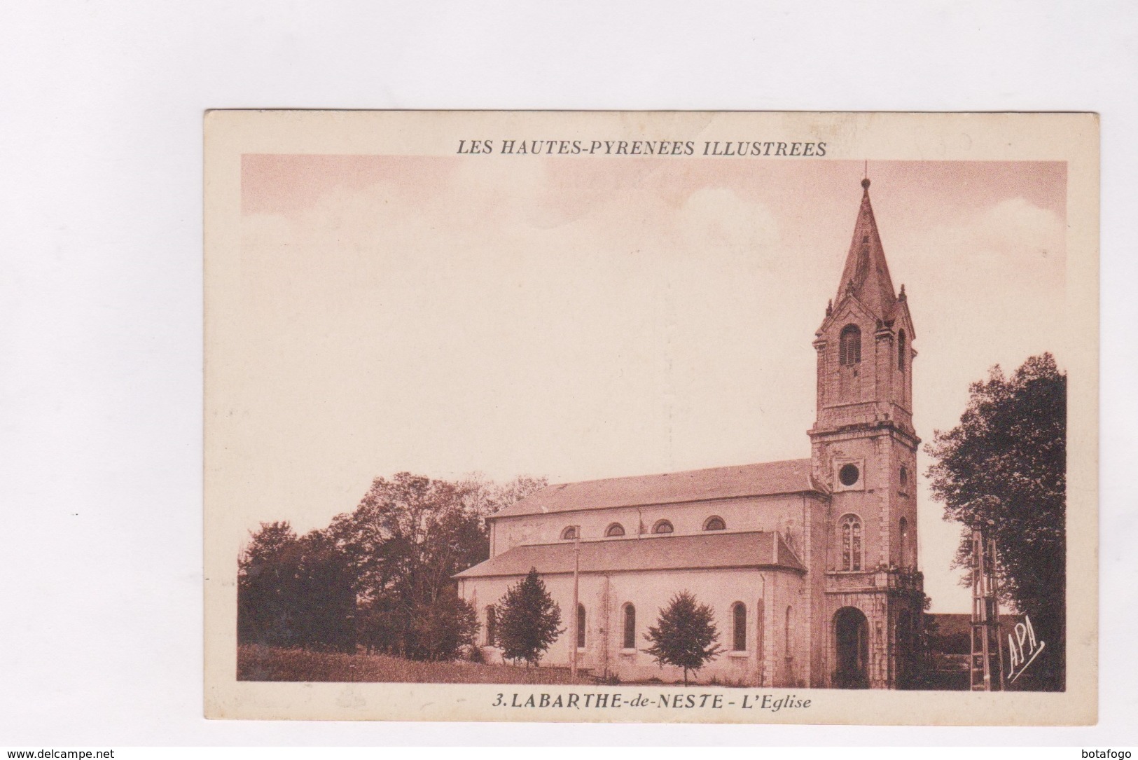 CPA DPT 65 LABARTHE DE NESTE, L EGLISE En 1920! - La Barthe De Neste