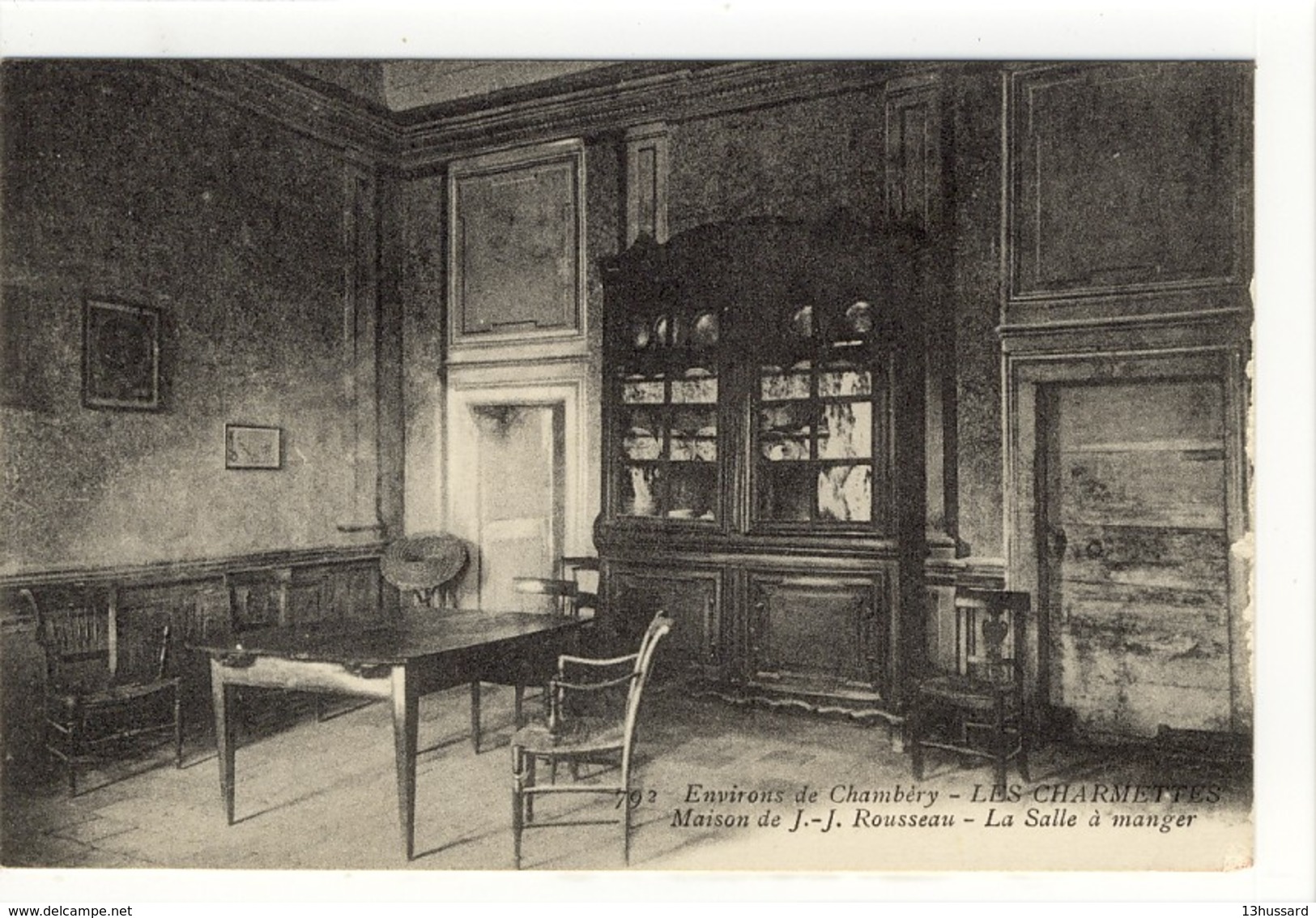 Carte Postale Ancienne  Les Charmettes - Maison De J.J. Rousseau. La Salle à Manger - Altri & Non Classificati