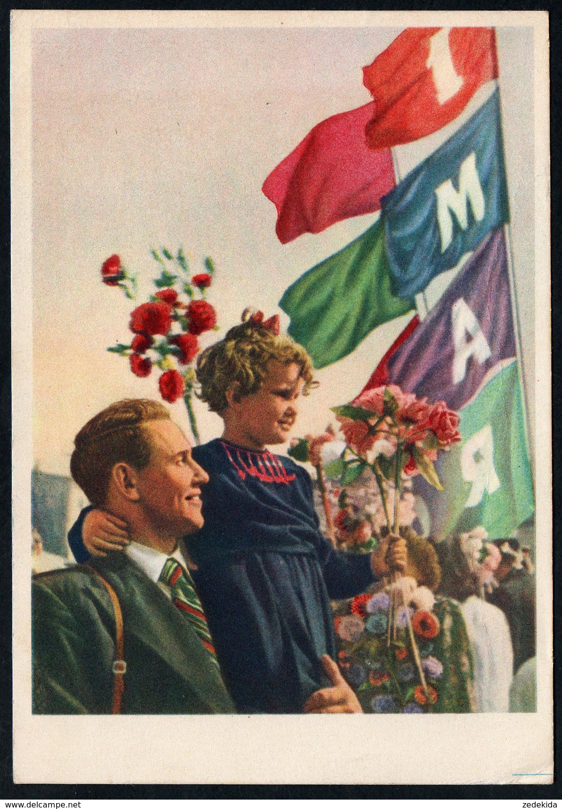 A1317 - Alte Propaganda Postkarte - Politik 1. Mai - Russische Anlaßkarte - N. Gel - Ereignisse