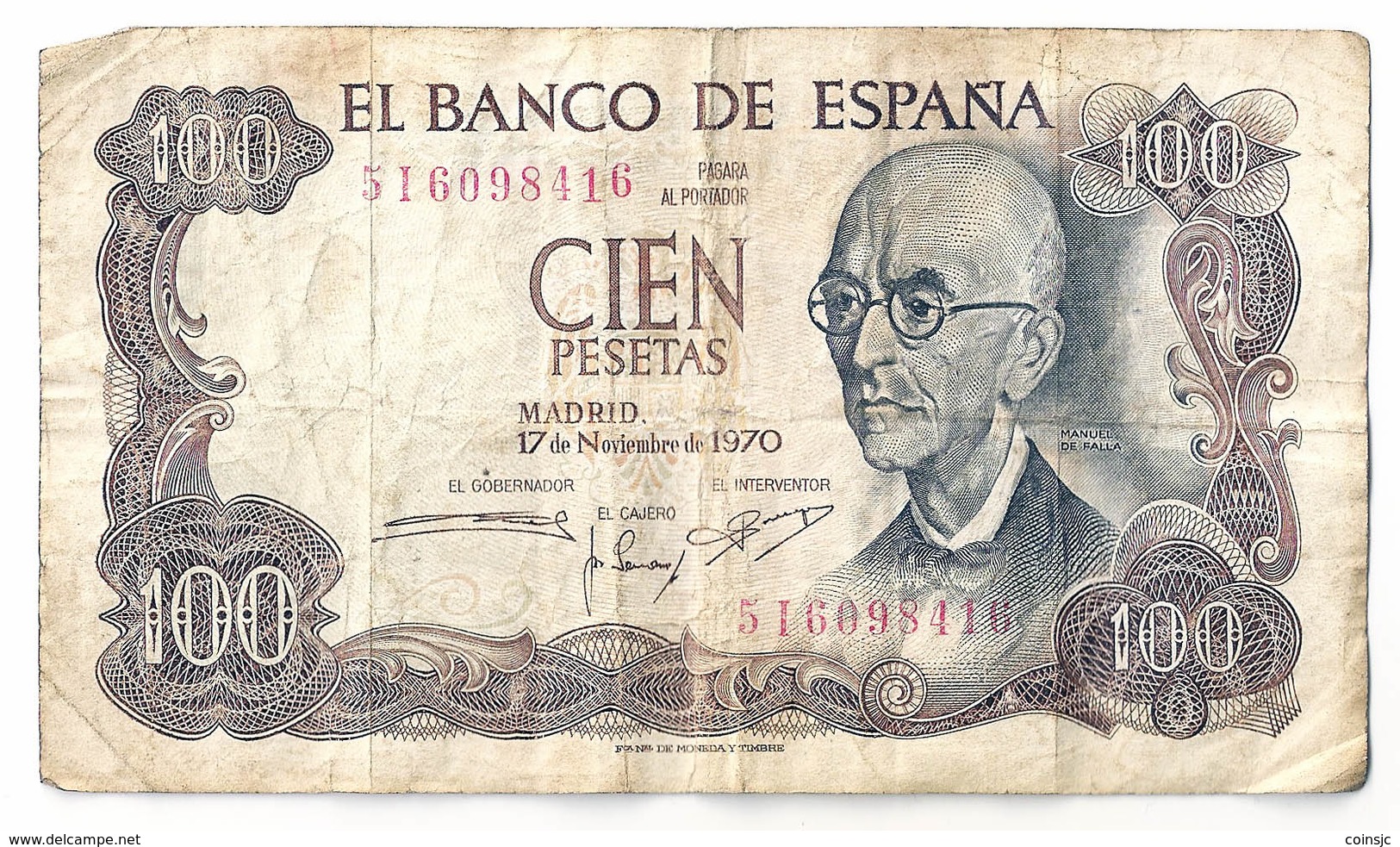 España - Billete 100 Pesetas - 1970 - 100 Pesetas