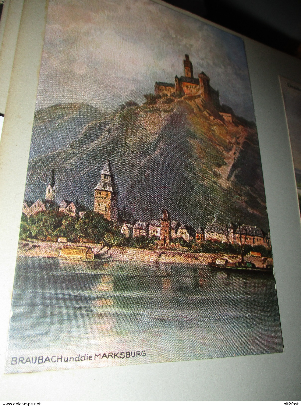 11x alte Ansichtskarten , Eningen / Achalm , Hohenneuffen , Braubach , Burg Hohenzollern , Köln Albumseite , Album , AK