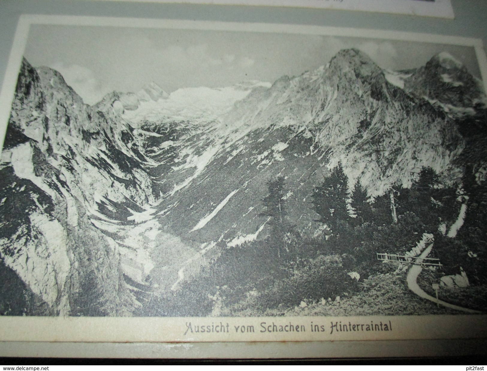 13x alte Ansichtskarten 1921 , Mittenwald , Lautersee , Kranzberg , Leutasch , Karwendelhütte , Albumseite , Album , AK