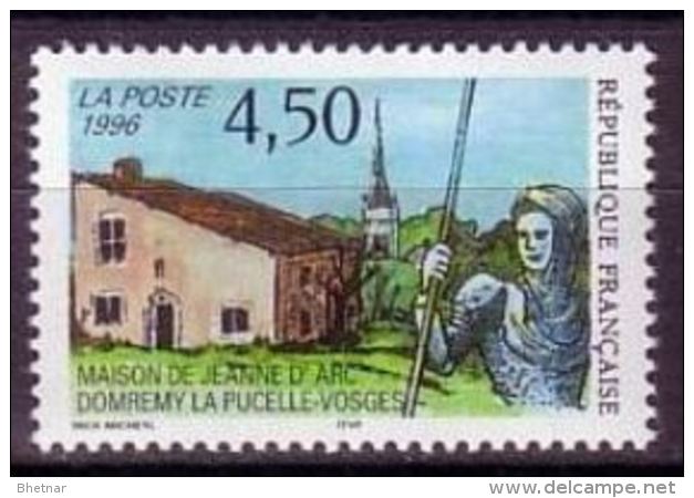 FR YT 3002 " Maison De Jeanne D'Arc " 1996 Neuf** - Neufs