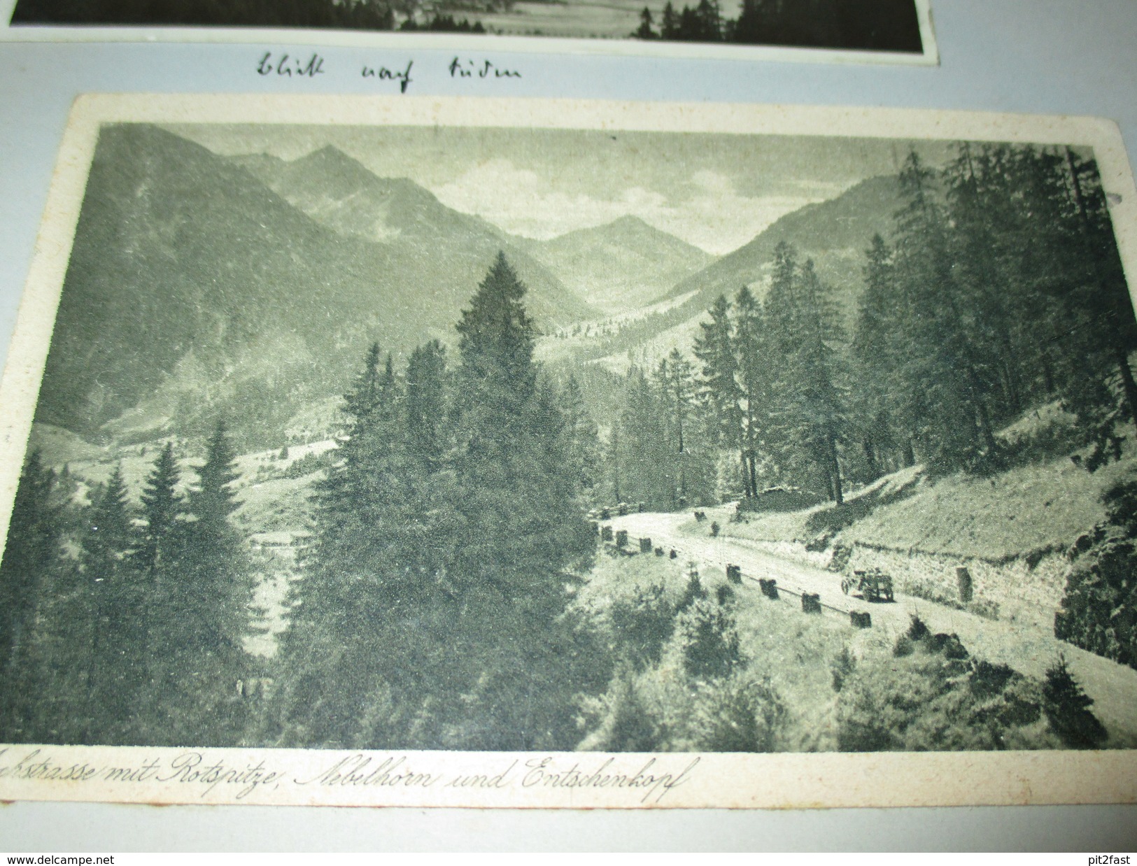 12x alte Ansichtskarten , Jenbach , Perisau , Achensee , Innsbruck , Bad Oberdorf , Hindelang , Albumseite , Album , AK