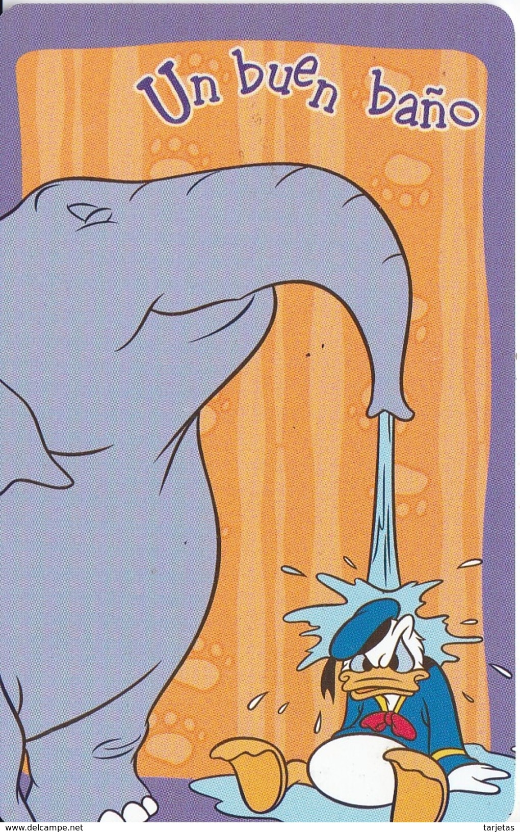 TARJETA DE ARGENTINA DEL PATO DONALD Y UN ELEFANTE (FILM-CINEMA-DISNEY) ELEPHANT - Argentinien