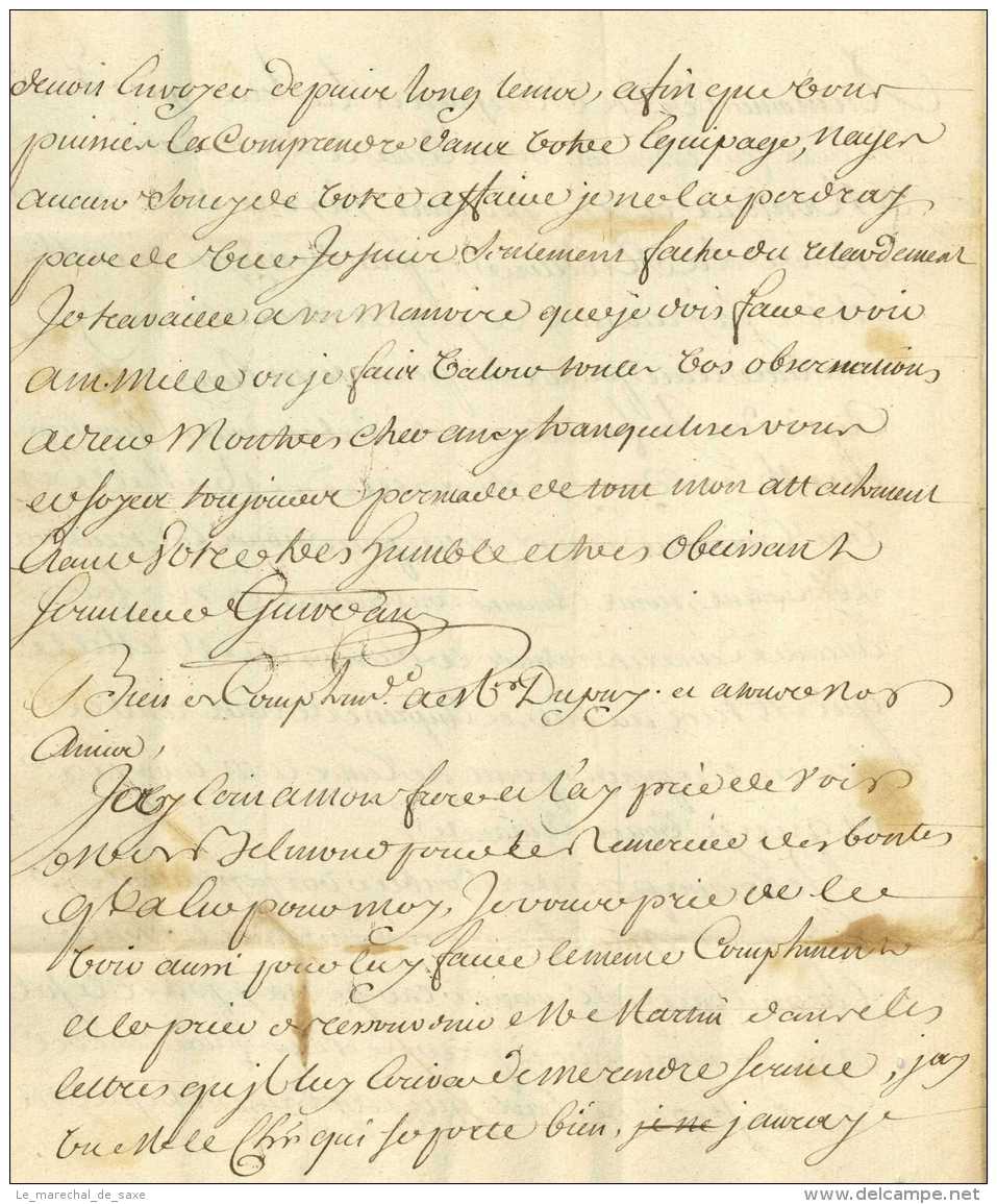 5 lettres PARIS pour GRENOBLE ou Veynes 1729 à 1736 Angles Collet Charras Perrin Givodan