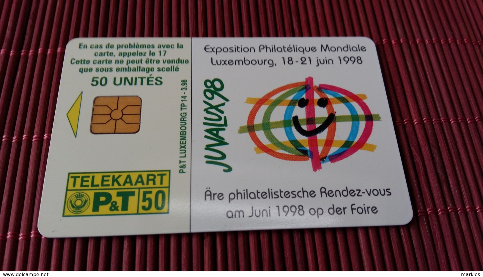 Phonecard Luxemburg TP 14  Only 50.000 Made Used Rare - Luxembourg