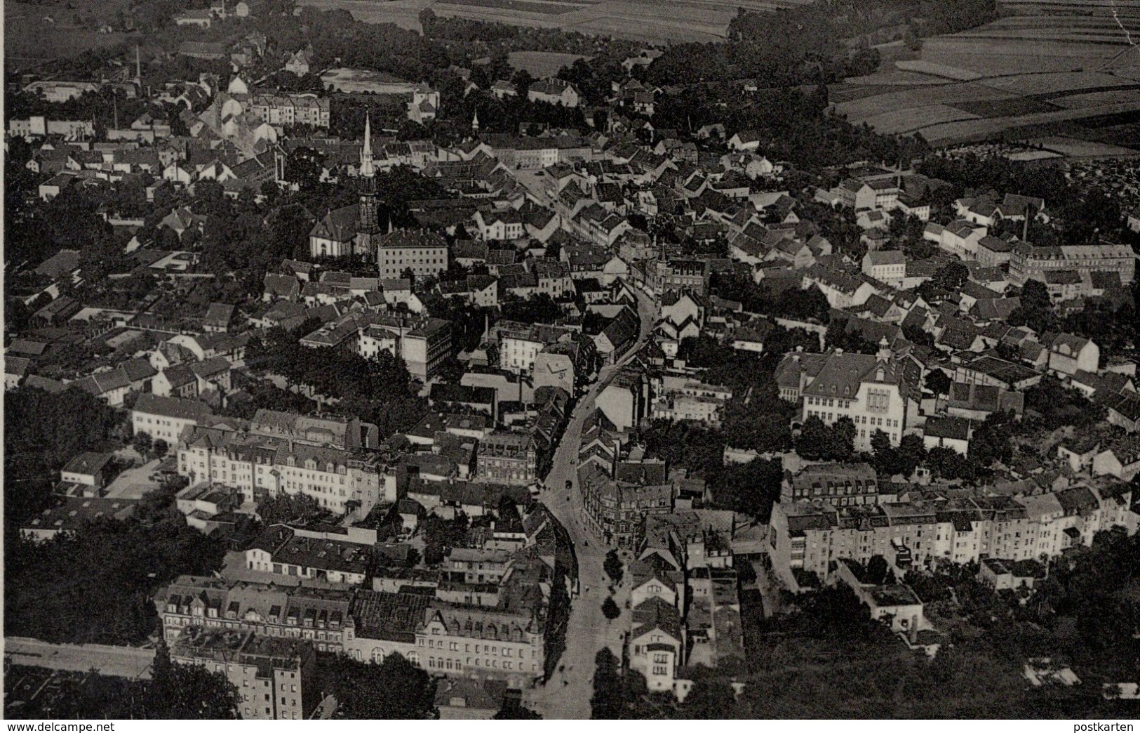 ALTE POSTKARTE RADEBERG SACHSEN ORIGINAL-FLIEGERAUFNAHME LUFTBILD PANORAMA Ansichtskarte Postcard AK Cpa - Radeberg