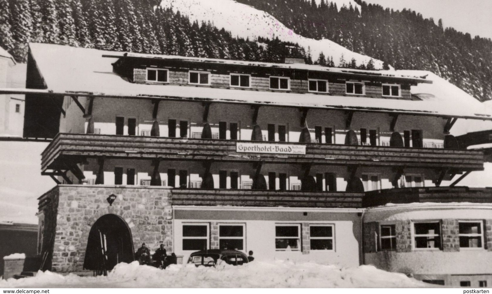 ALTE POSTKARTE ALPENSPORTHOTEL BAAD MITTELBERG KLEINES WALSERTAL HOTEL 1260 M KLEINWALSERTAL Ansichtskarte Postcard Cpa - Kleinwalsertal