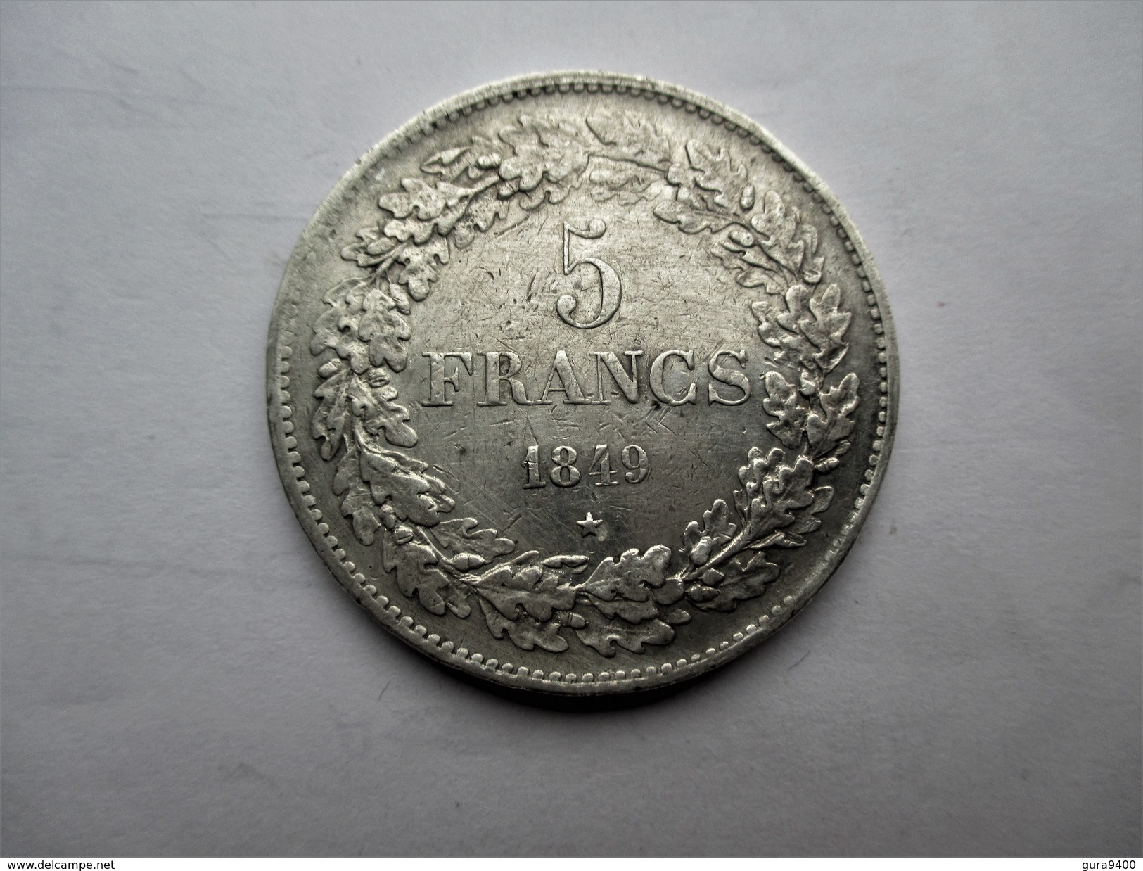 Belgique 5 Francs 1849 - 5 Francs