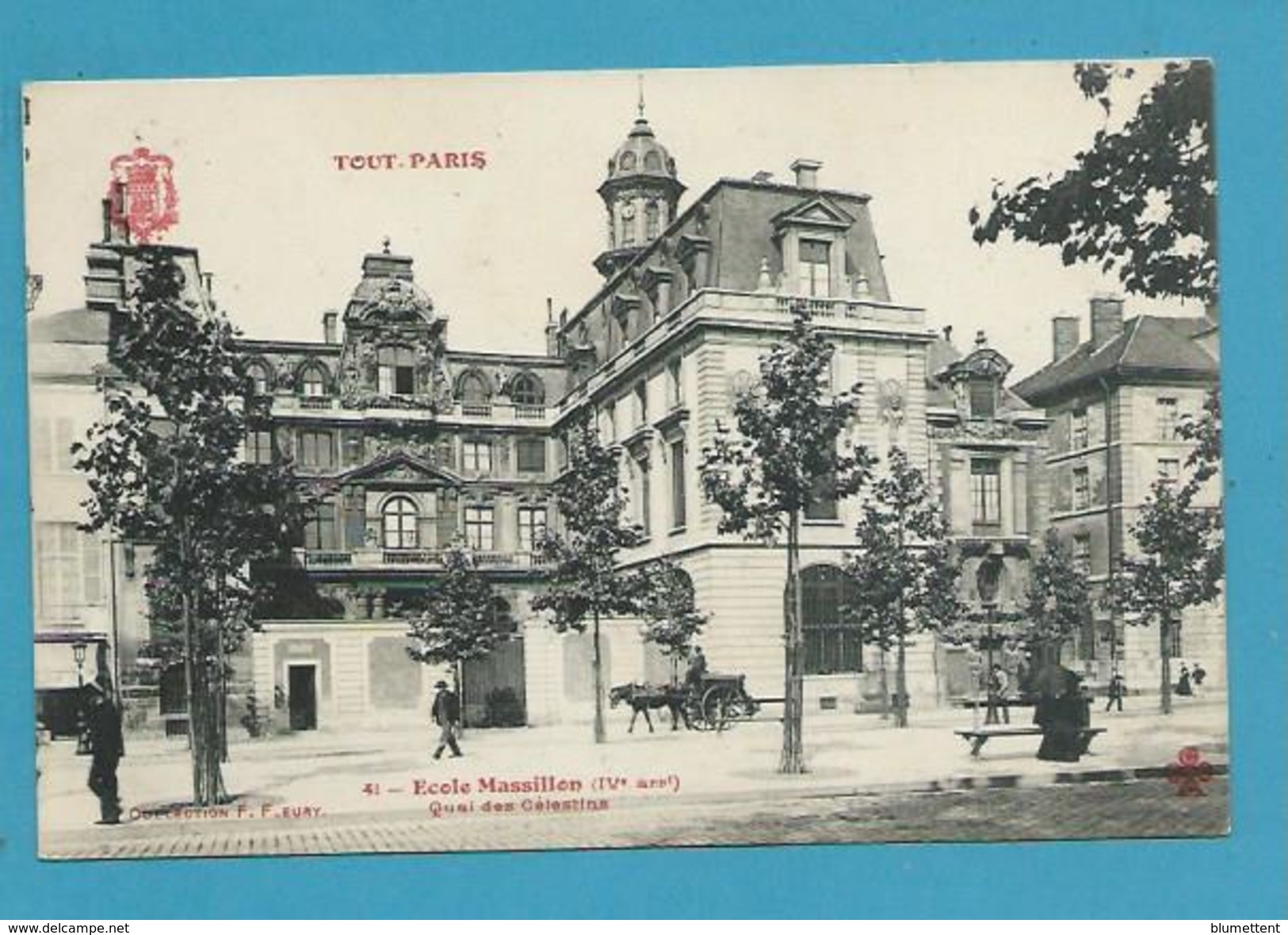 CPA TOUT PARIS 41 - Ecole Massillon Quai Des Célestins IVème Arrt. Edition FLEURY - Paris (04)