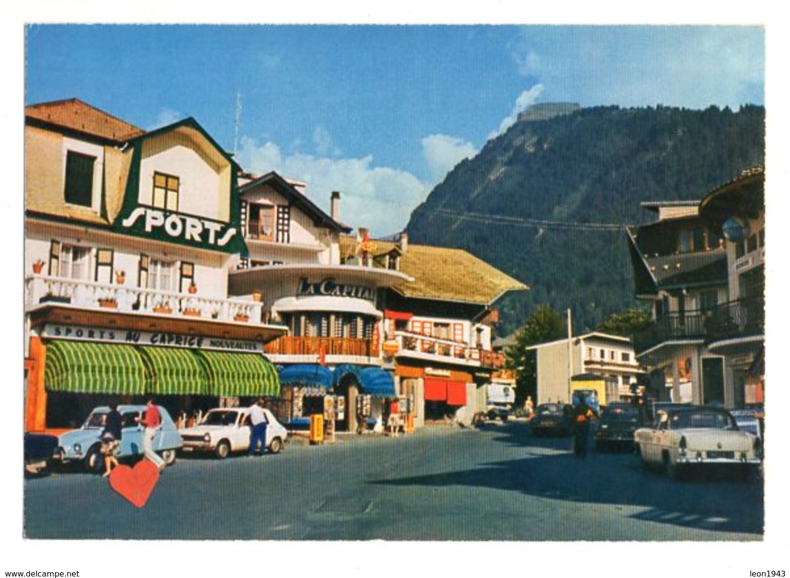 14510-LE-74-MORZINE-1000-2400 M.-La Capitale----------animée-voitures-commerces - Morzine