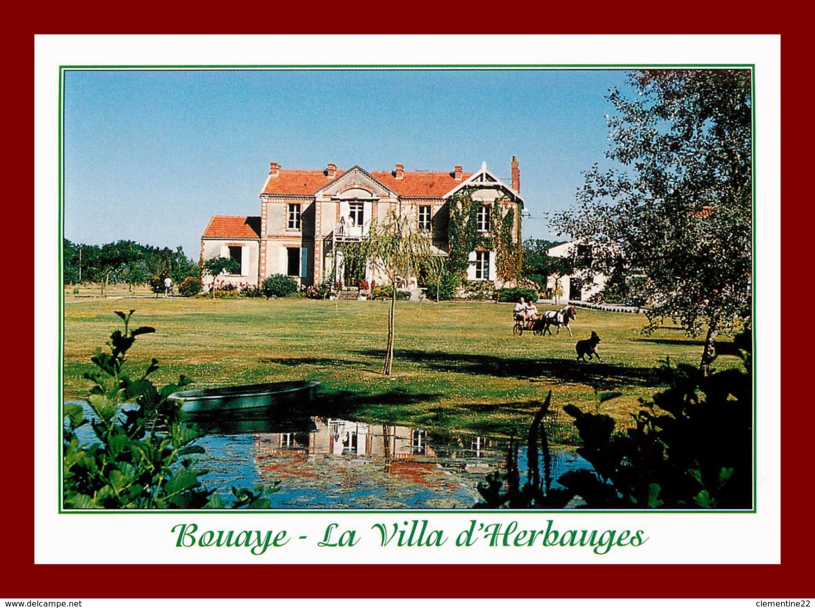 Dept 44 - Le Pays De Retz , Bouaye  , La Villa D'herbauges   (scan Recto Et Verso ) - Bouaye