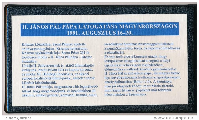 1991. 100Ft Cu-Ni 'II. J&aacute;nos P&aacute;l P&aacute;pa L&aacute;togat&aacute;sa Magyarorsz&aacute;gon'... - Ohne Zuordnung