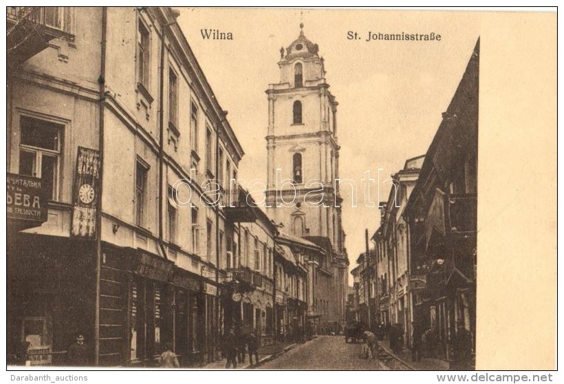 T1/T2 Vilnius, Wilna; St Johannisstrasse / Street - Ohne Zuordnung