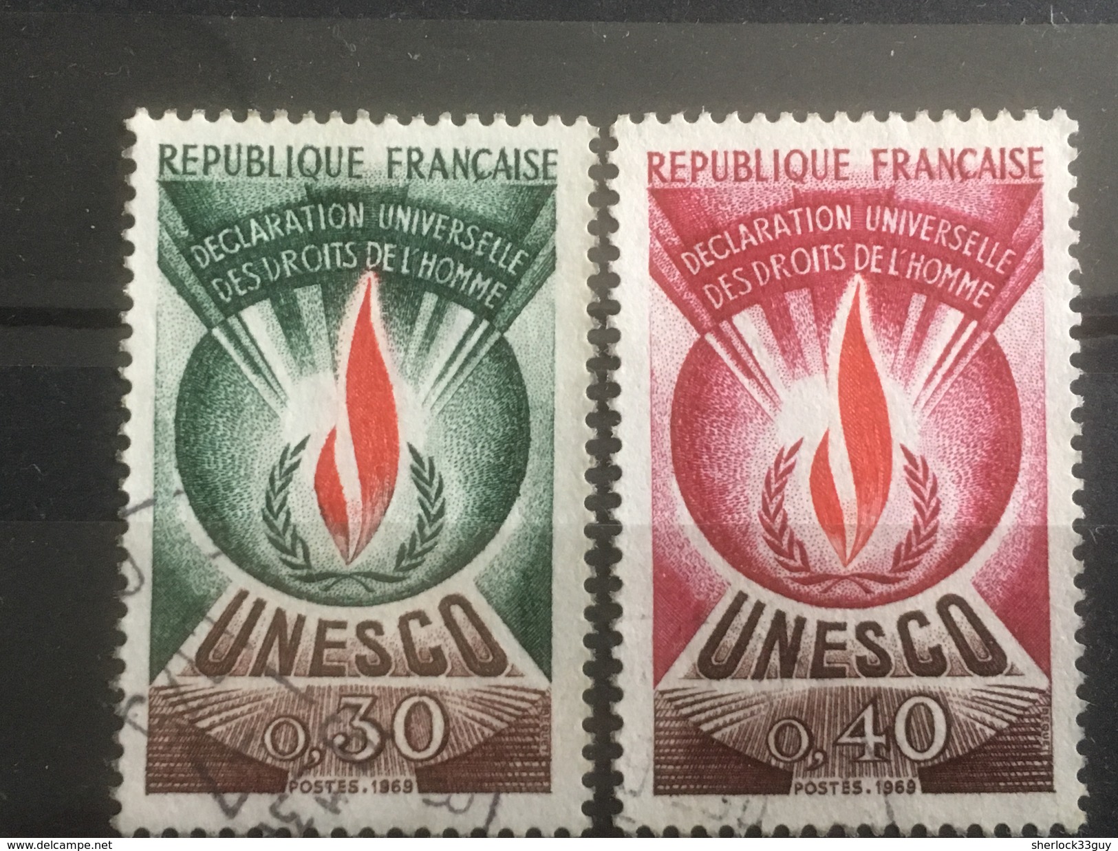 FRANCE YT 39.40. Oblitéré. 1969/71. - Used