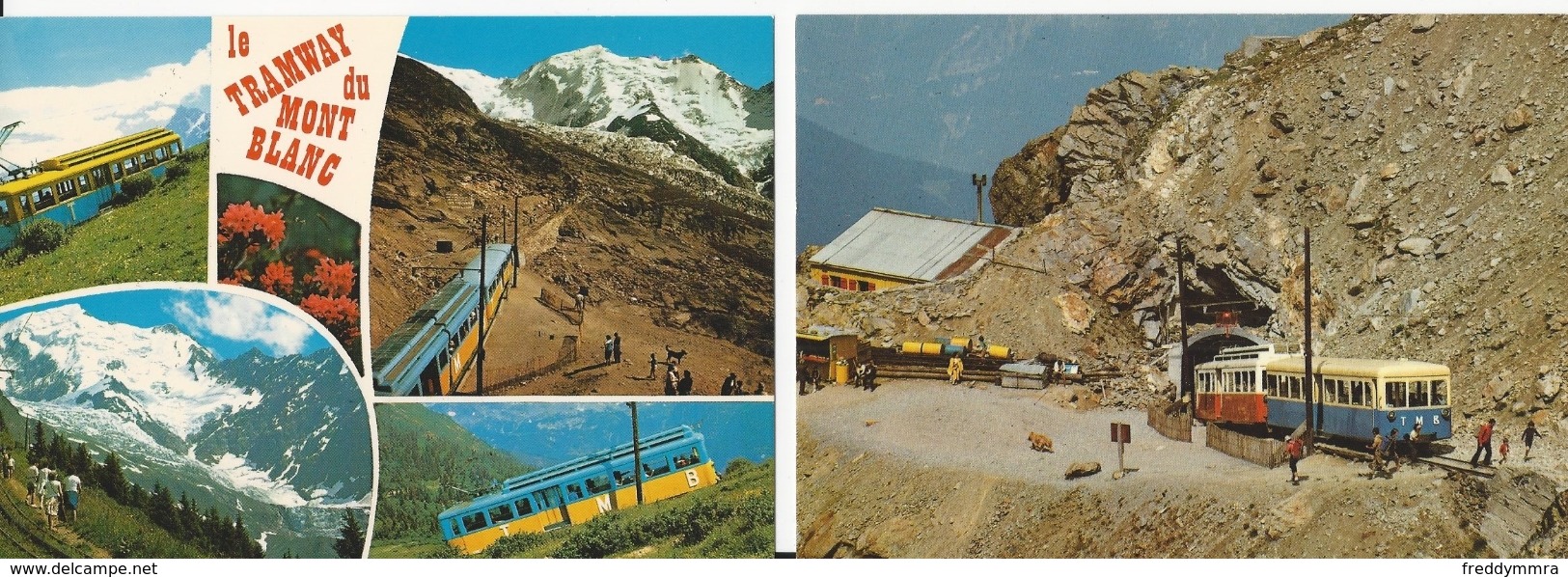 Tramway Du Mont Blanc: 2 Cartes - Strassenbahnen