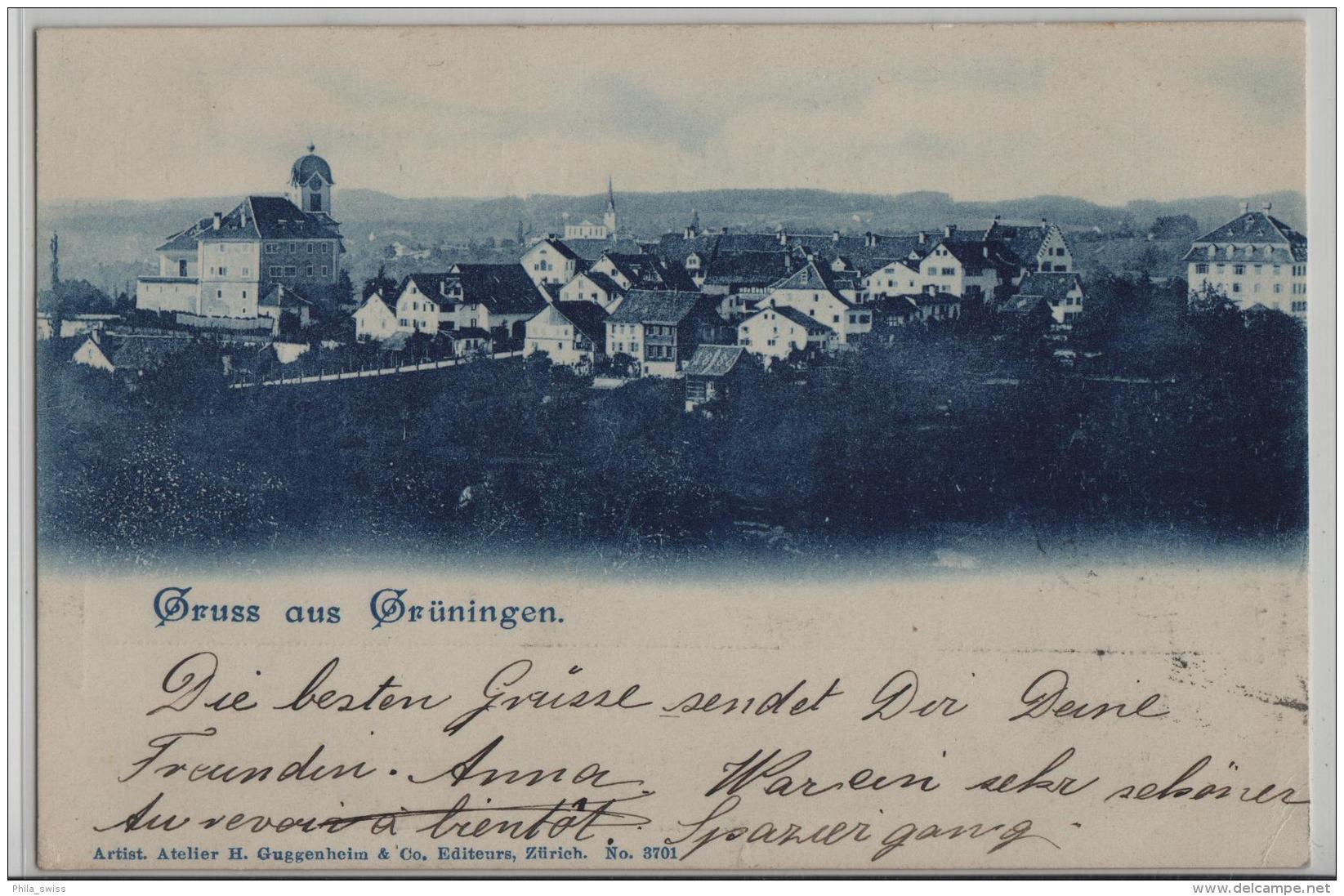 Gruss Aus Grüningen - Photo: Guggenheim No. 3701 - Grüningen