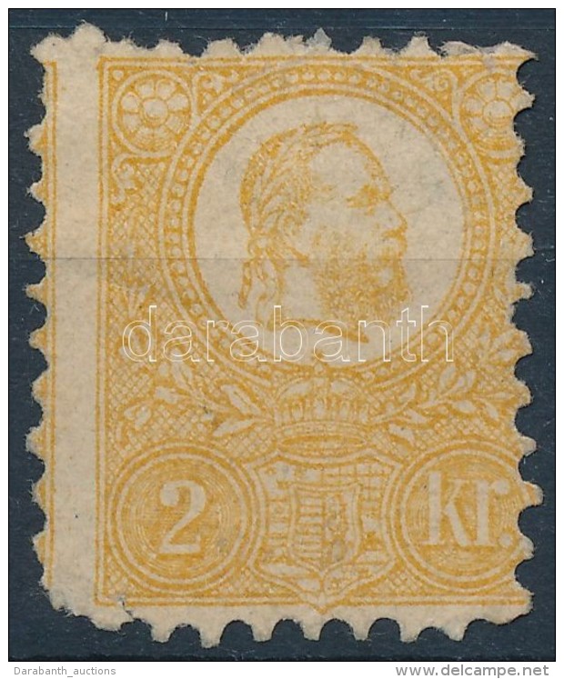 (*) 1871 KÅ‘nyomat 2kr (sarokhiba, Pap&iacute;relv&eacute;konyod&aacute;s, S&eacute;r&uuml;lt / Demaged Stamp, Thin... - Sonstige & Ohne Zuordnung