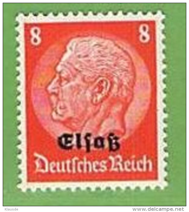 MiNr.5 Xx Deutschland Besetzte Gebiete II.WK Elsass - Besetzungen 1938-45