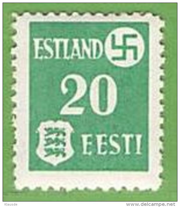 MiNr.2x Xx Deutschland Besetzte Gebiete II.WK Estland - Besetzungen 1938-45