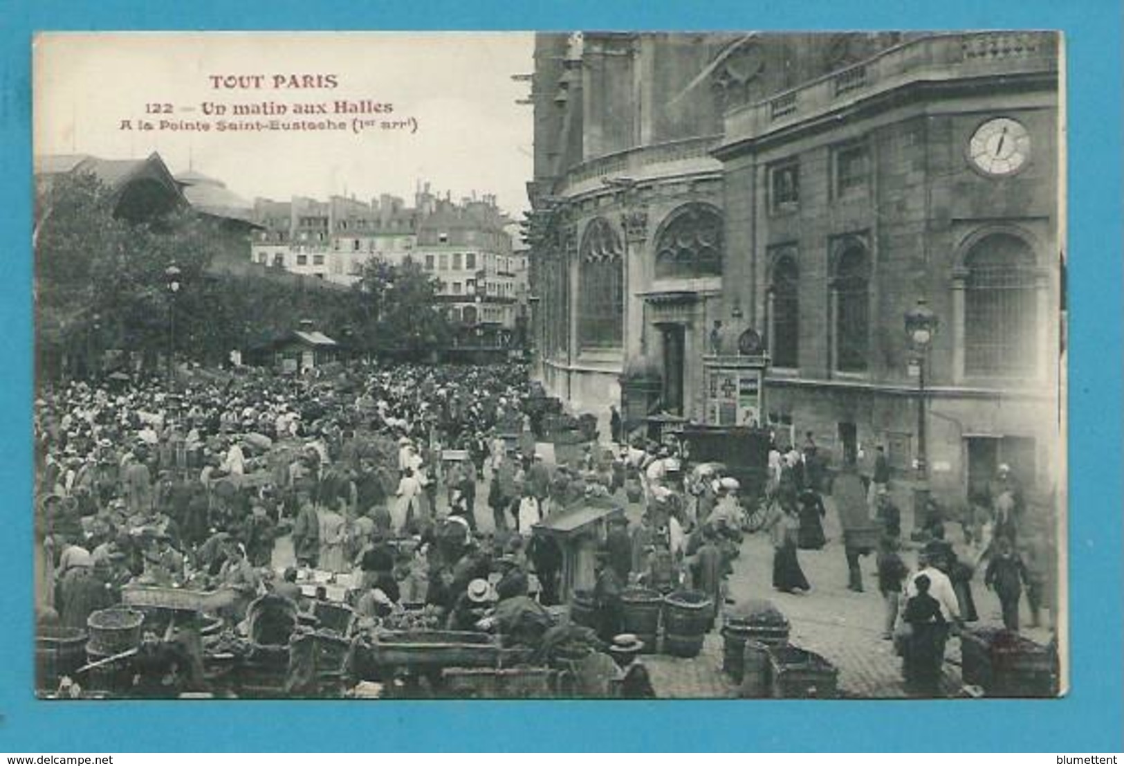 CPA TOUT PARIS 122 - Un Matin Aux Halles à La Pointe Sainte-Eustache 1er Arrt Edition FLEURY - Paris (01)