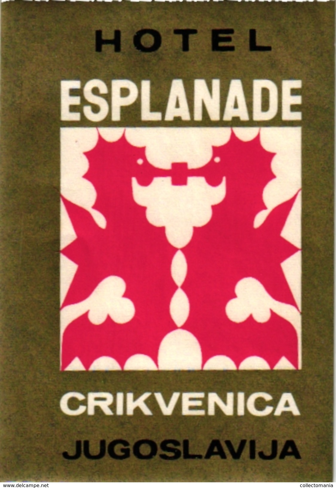 4 Hotel Label Etiquette Sea Horse Hippocampe Zeepaardje Pub Yugoslavia Portugal Spain - Hotel Labels