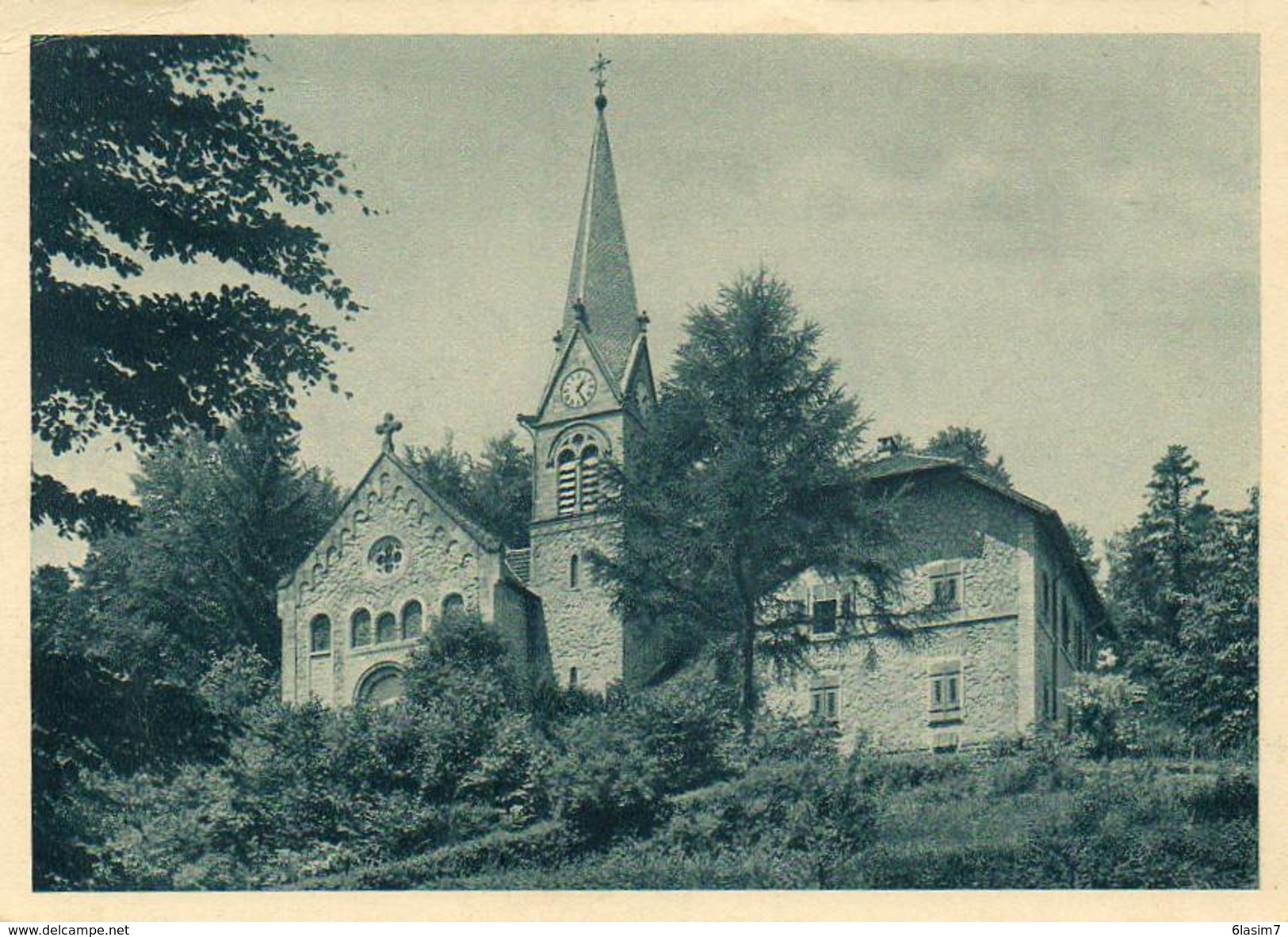 CPA Dentelée - HOHWALD (67) - Aspect De L'Eglise Protestante Dans Les Années 40 / 45 - Otros & Sin Clasificación