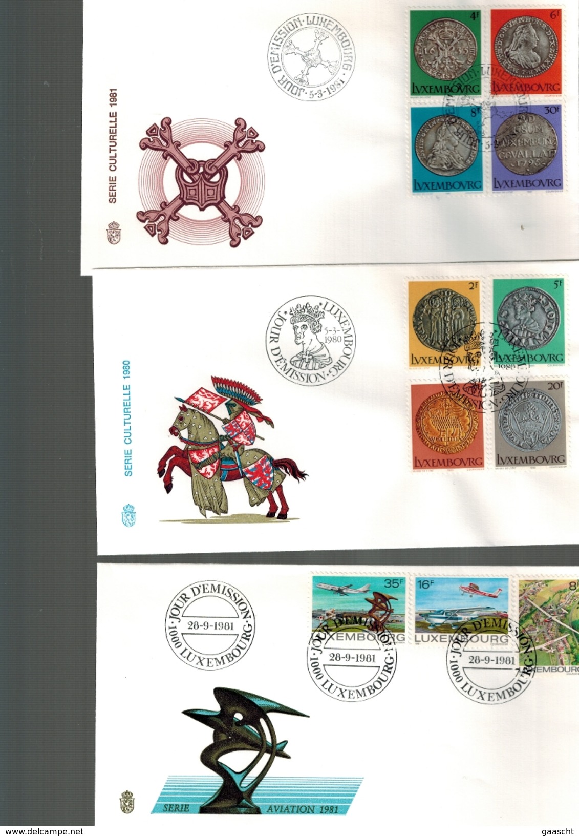 Luxembourg  3  FDC - FDC