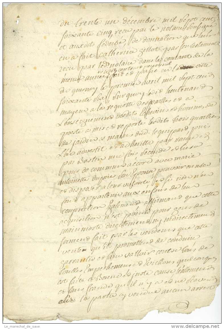 ORSINVAL (Avesnes-sur-Helpe, Nord), 8 Avril 1766. 4 Pp. Document Avec Nombreuses Signatures (Dupont, Dupin, Federbe, Dro - Manuscritos