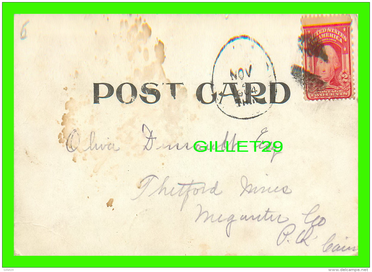 SPRINGFIELD, MA - THE OLD TOLL BRIDGE -TRAVEL IN 1904 - UNDIVIDED BACK - - Springfield