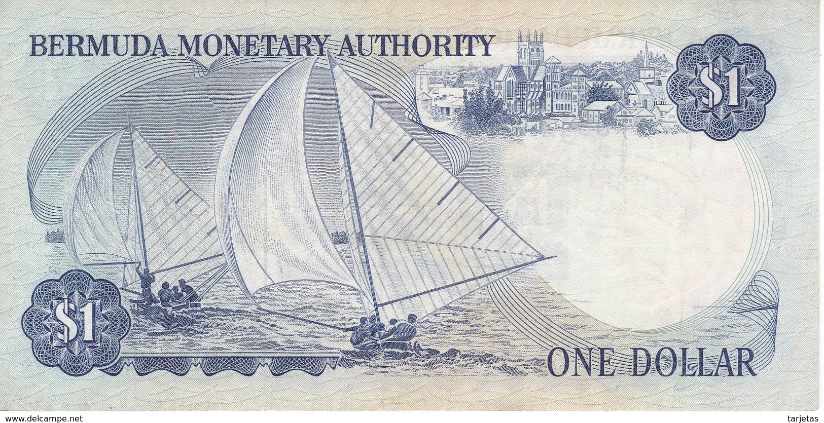 BILLETE DE BERMUDA DE 1 DOLLAR DEL AÑO 1984   (BANKNOTE) - Bermudas