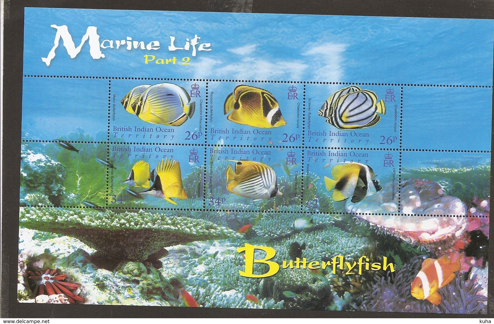 British Indian Ocean Territory Fish MNH - Territoire Britannique De L'Océan Indien