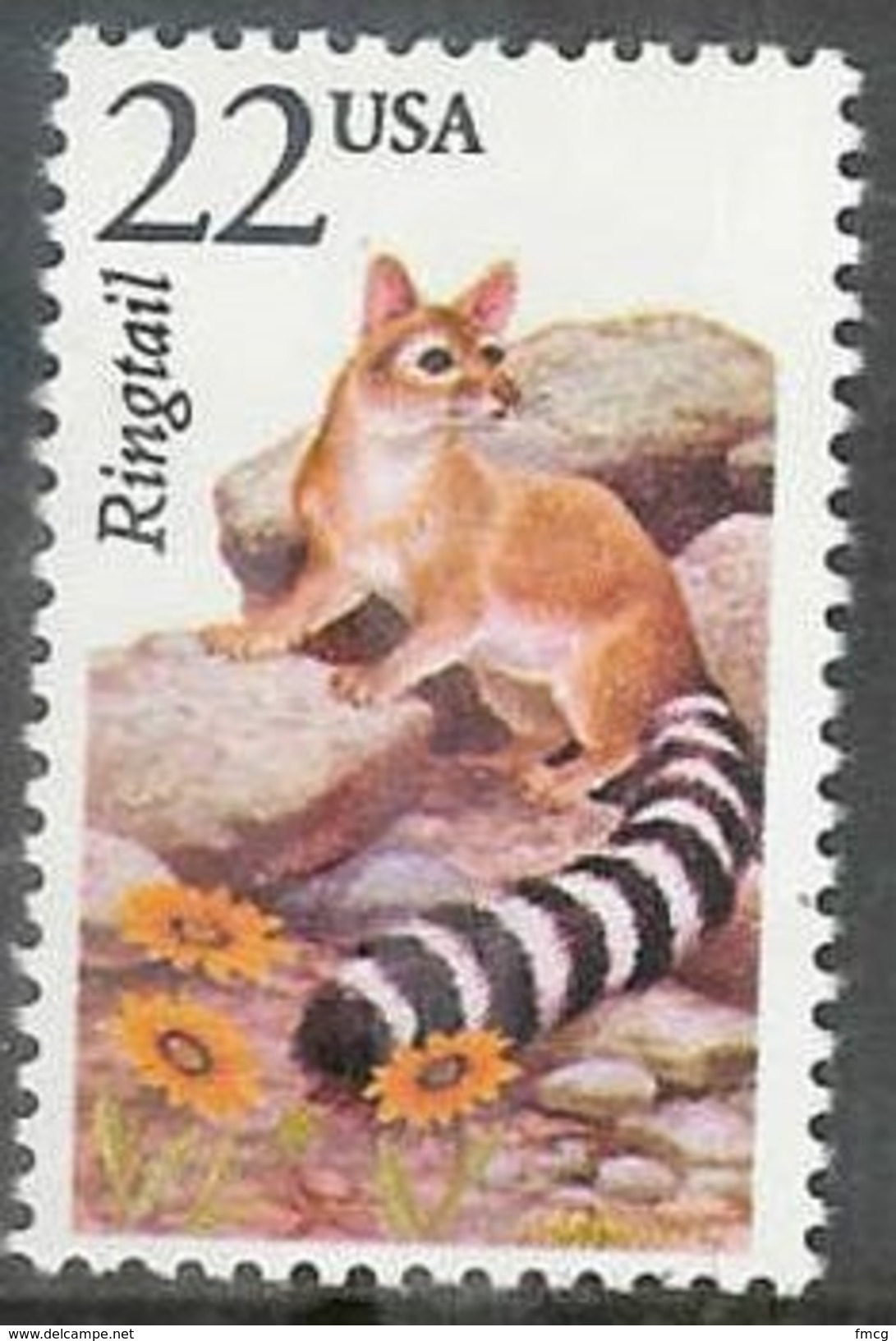 1987 22 Cents Wildlife - Ringtail Mint Never Hinged - Unused Stamps