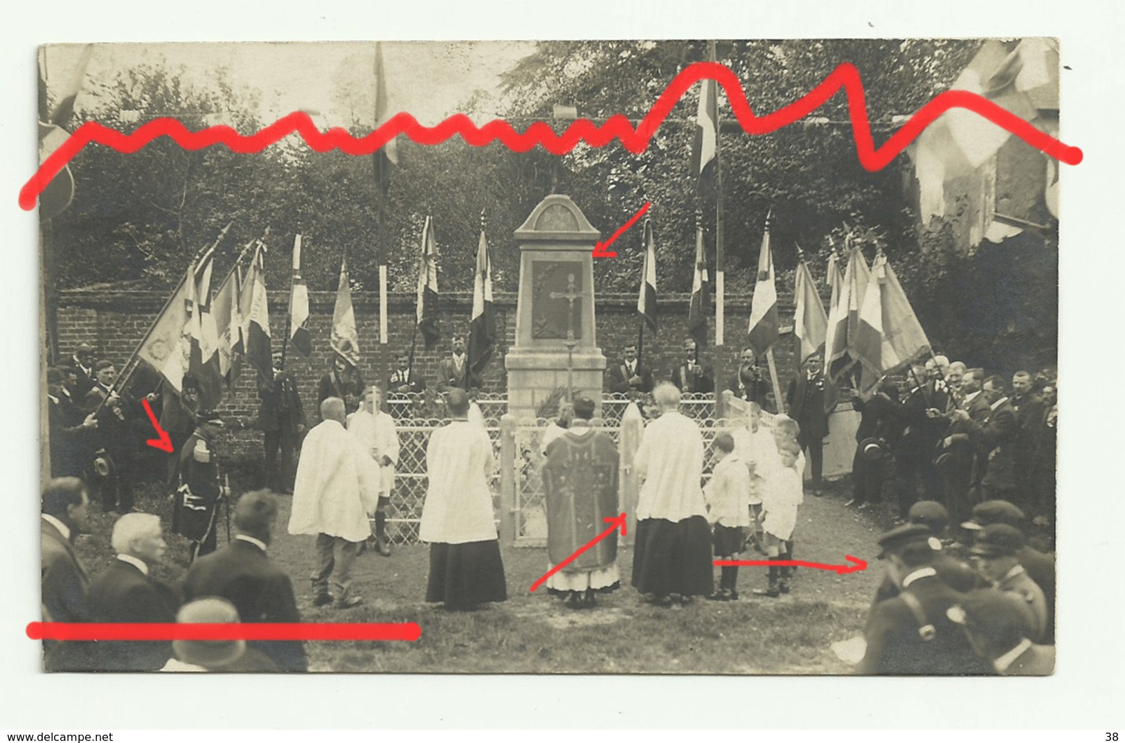 MUREAUMONT Carte Photo Inauguration Du Monument Aux Morts - Autres & Non Classés