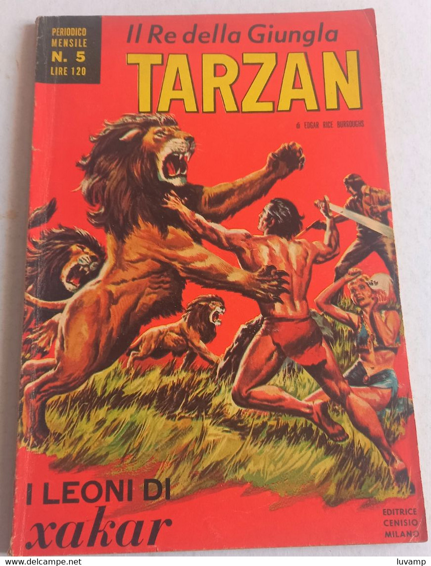 TARZAN IL RE DELLA GIUNGLA CENISIO N. 5 DEL AGOSTO 1968 (CART 58) - Premières éditions